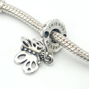 Pandora Friends Forever Butterly Dangle Charm